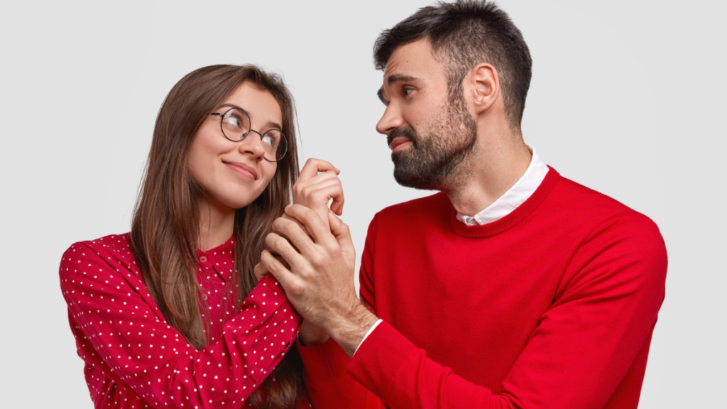 Two people on awkward date – modern dating problems