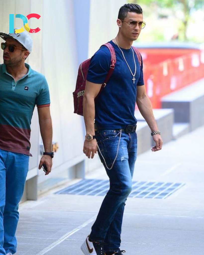 Cristiano Ronaldo in luxury designer fashion