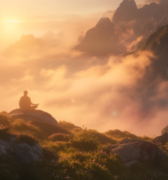 Digital spirituality trend with virtual meditation and wellness technology