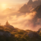 Digital spirituality trend with virtual meditation and wellness technology