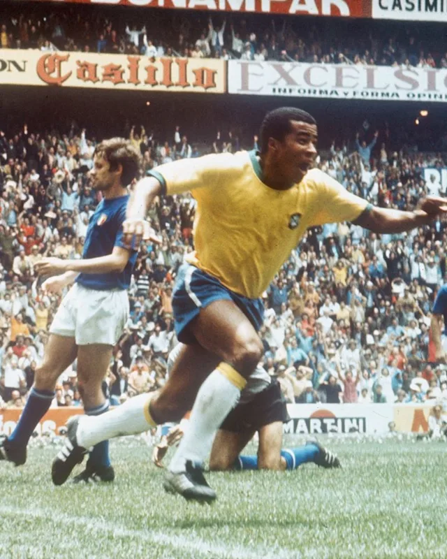 Brazil 1970 yellow World Cup jersey