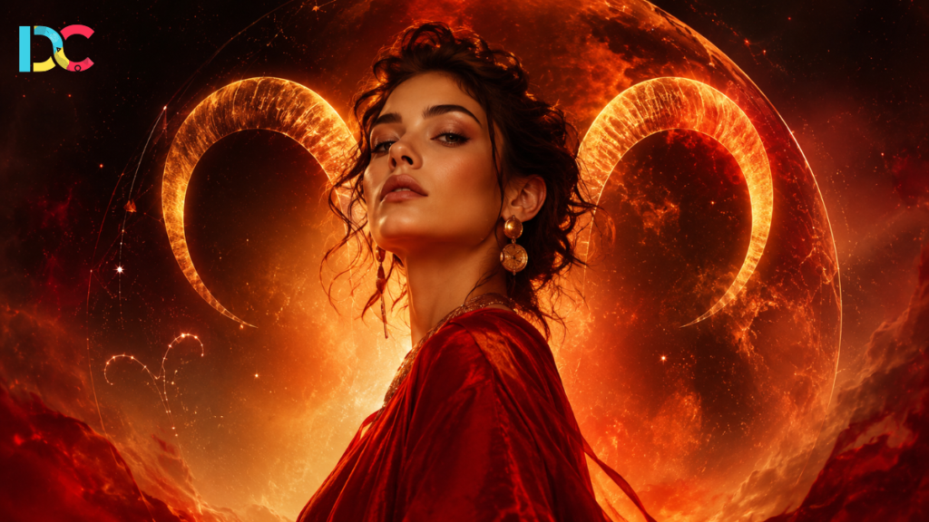 Aries zodiac sign symbol representing bold leadership and fearless energy